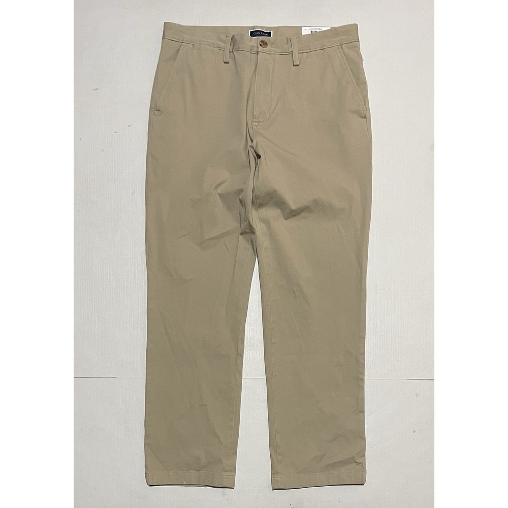 $65 NWT Club Room Men's‎ Beige Four-Way Stretch Chino Pants Size 32 X 30 Khaki